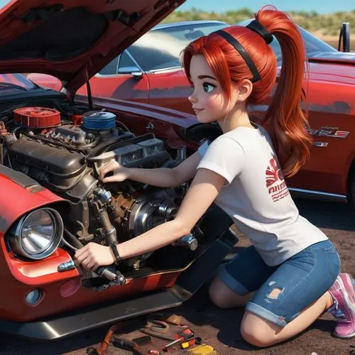 car repair,girl and car,motorboat sports,miata,car mechanic,car care,auto repair,triumph spitfire,changing the oil,car show,car model,mechanic,muscle car cartoon,dodge la femme,automotive care,etype,auto repair shop,car stuff,classic car meeting,ats 2500 gt,Unique,3D,3D Character