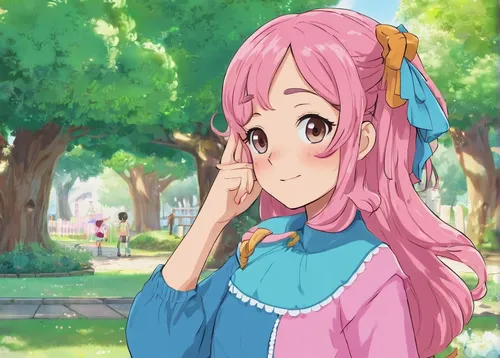 tsumugi kotobuki k-on,peace sign,kawaii ice cream,naginatajutsu,kawaii,kawaii girl,mado,chidori is the cherry blossoms,ramune,toori,protect,himuto,shochikuume,hiyayakko,nico,blushing,peace,she,pointing at,waving hello,Illustration,Japanese style,Japanese Style 02