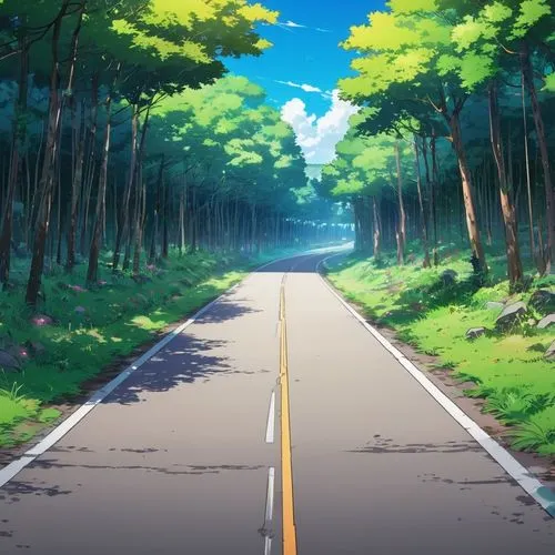 forest road,road,open road,long road,the road,mountain road,racing road,empty road,roads,country road,maple road,road to nowhere,bicycle path,crossroad,road forgotten,tsumugi kotobuki k-on,mountain highway,vanishing point,fork in the road,see you again,Illustration,Japanese style,Japanese Style 03