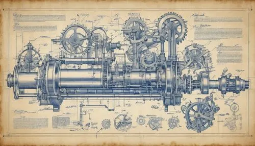 steampunk gears,mtbf,steam engine,turbogenerator,blueprint,carburettors,steampunk,blueprints,crankshafts,carburetors,carburetor,steamboy,turbogenerators,crankcase,internal-combustion engine,engines,wind engine,steamhammer,schematics,electric generator,Unique,Design,Blueprint