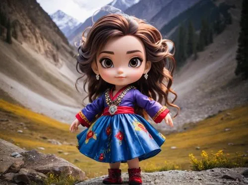 little girl in wind,handmade doll,female doll,princess anna,doll dress,collectible doll,doll paola reina,cloth doll,the spirit of the mountains,monchhichi,marvel of peru,doll figure,heidi country,pain