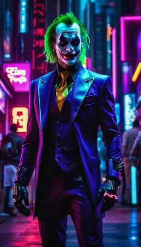 joker,hd wallpaper,full hd wallpaper,ledger,batman,cyberpunk,4k wallpaper,kingpin,villain,the suit,electro,suit actor,cinematic,supervillain,neon body painting,masquerade,superhero background,would a background,lopushok,scary clown,Conceptual Art,Sci-Fi,Sci-Fi 26