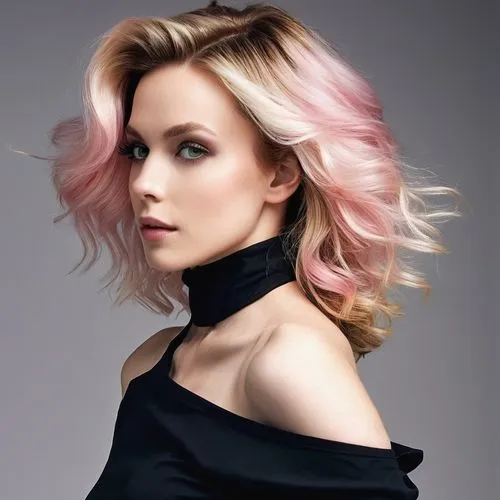 pink hair,pink beauty,natural pink,dark pink in colour,neopolitan,peach color,Photography,General,Realistic