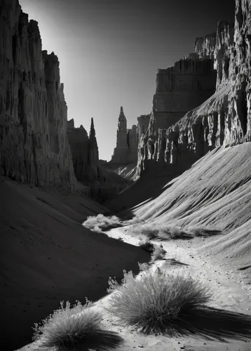 jagged landscape of Cathedral Gorge State Park,arid landscape,horsheshoe bend,hoodoos,badlands national park,desert desert landscape,bryce canyon,desert landscape,fairyland canyon,arches national park