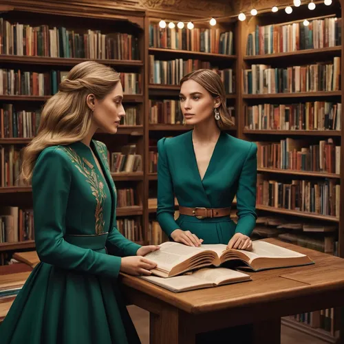 librarian,vanity fair,readers,bookshelves,bookstore,women's novels,green dress,library book,book antique,bookshop,book store,open book,vintage books,books,bibliology,reading,vintage fashion,bookselling,the books,business women,Photography,Fashion Photography,Fashion Photography 12