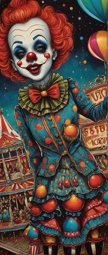 circus,creepy clown,circus tent,rodeo clown,scary clown,horror clown,cirque,big top,fairground,neon carnival brasil,clown,luna park,pinball,cirque du soleil,carnival,circus animal,carnival tent,psychedelic art,ronald,funfair,Illustration,Abstract Fantasy,Abstract Fantasy 10