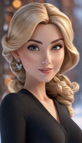 elsa,anastasiadis,adrien,margairaz,princess anna,galinda,Unique,3D,3D Character