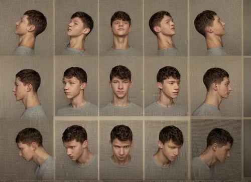 multiple exposure,necks,undercuts,collage,multiplicity,facial expressions,undercut,multiheaded,haar,back of head,mugshots,supercuts,guilmant,hair loss,haircuts,visages,hair cut,filmstrip,haircutting,morphs,Common,Common,None