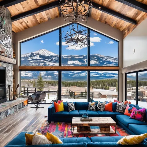 Breathtaking Mountain Modern Home In Montana With Inviting Details Modern Rustic Living Room Mountain Home Interiors Mountain Modern Home,alpine style,house in the mountains,luxury home interior,beaut