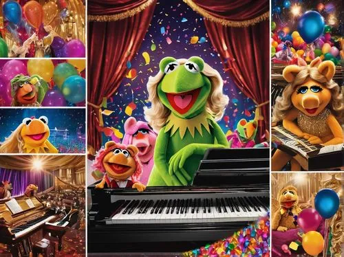 the muppets,muppets,birthday banner background,birthday background,fraggle,fozzie,kermit,play piano,big band,musicales,orchesta,happy birthday background,concerto for piano,keyboardists,symphony orchestra,happy birthday balloons,frog background,rowlf,philharmonic orchestra,orchestre,Unique,Paper Cuts,Paper Cuts 06