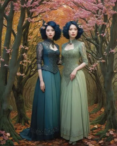 priestesses,unthanks,davichi,handmaiden,empresses,handmaidens,Illustration,Realistic Fantasy,Realistic Fantasy 05