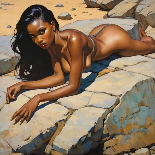 tretchikoff,frazetta,hildebrandt,oluchi,nubian,mcquarrie,welliver,nubia,african american woman,broncefigur,bronzing,mcginnis,fischl,ofili,guenter,african woman,melanin,benton,black woman,goudeau,Conceptual Art,Fantasy,Fantasy 07