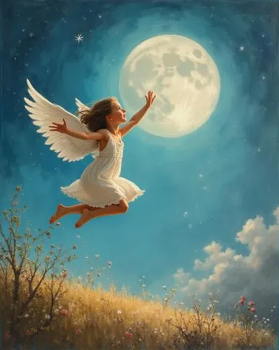 flying girl,fairies aloft,dreamtime,angel wing,volar,angel wings