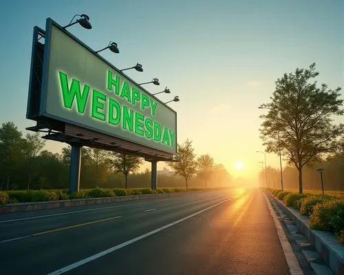 wednesdsay,wi,wedtech,highway sign,wednedsay,weyerhaeuser