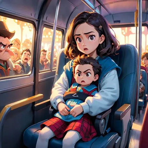 train ride,bus,commuters,superfamily,passengers,commuting,kids illustration,going home,transmilenio,travelers,in transit,early train,public transport,train,the train,superfamilies,sky train,last train,kindertransport,supernanny,Anime,Anime,Cartoon