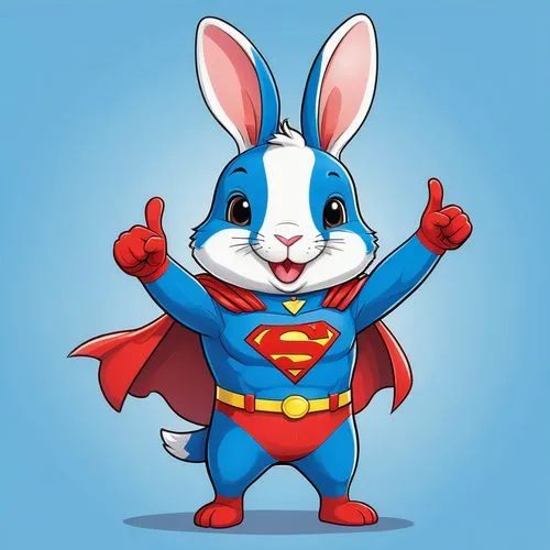 cartoon bunny,cartoon rabbit,superted,lepus,cute cartoon image,rabbo,Illustration,Japanese style,Japanese Style 01