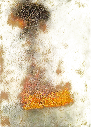 mushroom landscape,percolator,eruption,burning tree trunk,lava,puccinia,finch in liquid amber,lava river,percolated,pollen,meditrust,eruptive,pholiota,gunnera,azolla,xanthophylls,biofilm,kusama,fruiting bodies,disc fungus,Illustration,Abstract Fantasy,Abstract Fantasy 07