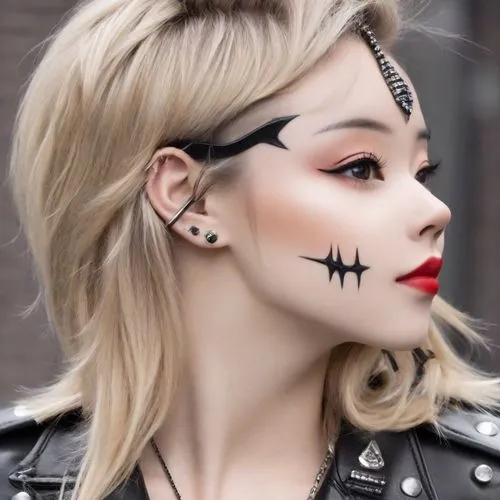 harley quinn,face paint,boho skull,vampire woman,vampire lady,skull and cross bones