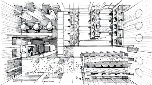 multistoreyed,wine cellar,grocer,cellar,schematic,vegetable crate,supermarket,cross-section,ventilation grid,the production of the beer,panopticon,cross section,aisle,cross sections,archidaily,grocery