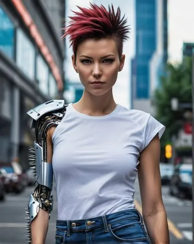 punk,punk design,mohawk,woman holding gun,streampunk,female warrior,cyborg,pompadour,girl with gun,cosplay image,katana,female model,cyberpunk,strong woman,hard woman,holding a gun,female worker,kosmea,girl with a gun,eskrima,Photography,General,Realistic