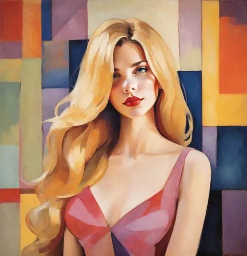 jasinski,blonde woman,vanderhorst,wesselmann,feitelson,habanera,Digital Art,Poster