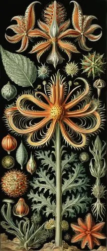 **Example 1,cnidaria,illustration of the flowers,marine invertebrates,fruits of the sea,echinoderm,floral ornament,star illustration,botanical print,caryophyllaceae,peniocereus,flower illustration,hyp