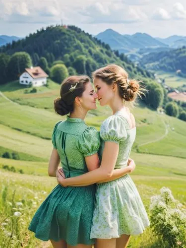 In an idyllic village in the Allgäu, the two former schoolmates Sabine and Birgit finally found time for each other again. A whole month in summer belonged just to them, a time of rediscovery and unex