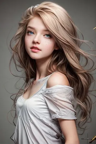 adorable, scientist, adorable fantasy, very cute, sweet beautiful young woman,,world digital painting,little girl in wind,mystical portrait of a girl,fantasy portrait,artificial hair integrations,port