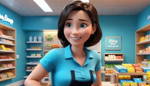 pharmacy,pharmacist,cashier,pharmacies,farmacias,drugstores,pharmacie,farmacia,drugstore,druggist,saleslady,renderman,nutritionist,healthcorp,dentimargo,cute cartoon character,medisave,polypharmacy,pharmacal,salesgirl,Unique,3D,3D Character