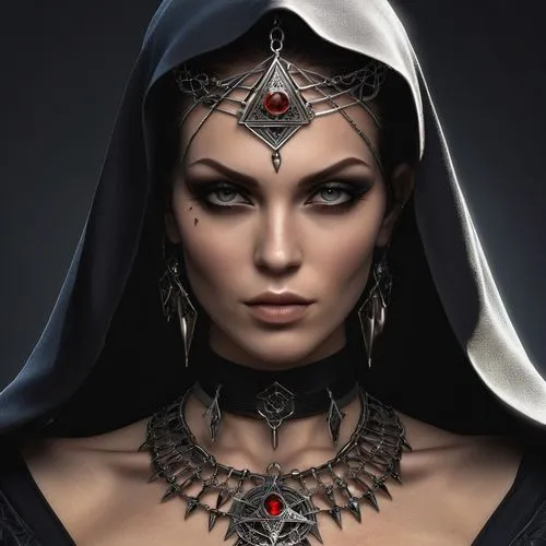 sorceress,hecate,gothic woman,sorceresses,ventress,wiccan,Photography,General,Realistic