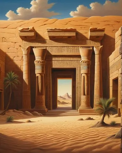 egyptian temple,ancient egypt,pharaonic,abydos,pharaon,kemet,nabataeans,ancient civilization,egyptienne,wadjet,egyptology,mastabas,egyptological,hieroglyphs,ancient egyptian,pharaohs,hieroglyph,qasr,amenemhat,hieratic,Art,Artistic Painting,Artistic Painting 02