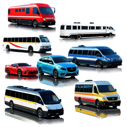 Various transport vehicles, cars, buses, trucks, motorcycles, bicycles, airplanes, boats, ships, trains, subway, futuristic designs, shiny metallic bodies, bright headlights, colorful stripes, racing 