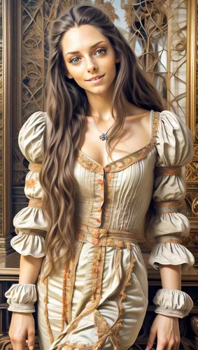 celtic queen,queen cage,fantasy portrait,cinderella,victorian lady,ball gown,baroque angel,mary-gold,baroque,romantic portrait,gothic portrait,bridal clothing,embellished,deepika padukone,girl in a historic way,celtic woman,gold filigree,bodice,catarina,princess sofia