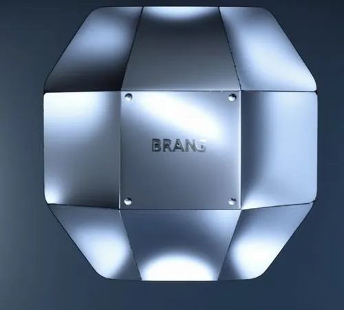 a metal object hanging from the ceiling with words nd on it,ball cube,prism ball,brainlab,trianguli,triaxial,beamwidth,Photography,General,Realistic