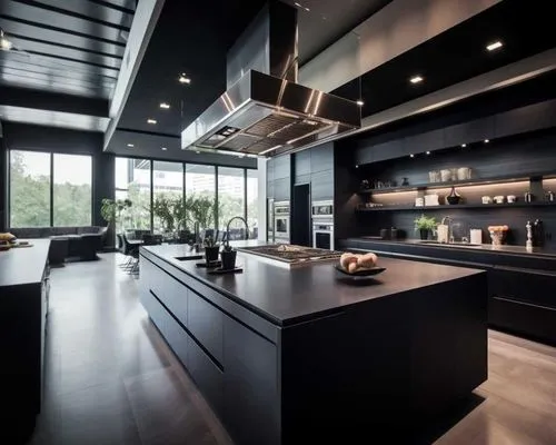 modern kitchen interior,modern kitchen,modern minimalist kitchen,kitchen design,dark cabinets,dark cabinetry,kitchen interior,big kitchen,interior modern design,chefs kitchen,tile kitchen,kitchen coun