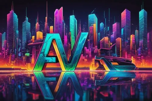 Alphabet letters, creative fonts, colorful, 3D, metallic material, shiny surface, glowing edges, cursive script, bold font, italic style, graffiti art, urban background, cityscape, night scene, neon l