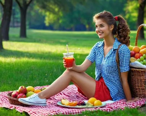 summer foods,picnic,fruit and vegetable juice,woman eating apple,relaxed young girl,picnic basket,fruit juice,health shake,healthy lifestyle,alfresco,aguas frescas,fresh orange juice,summer fruit,smoothie,carrot juice,juices,summer feeling,summer background,girl with cereal bowl,girl picking apples,Conceptual Art,Sci-Fi,Sci-Fi 14