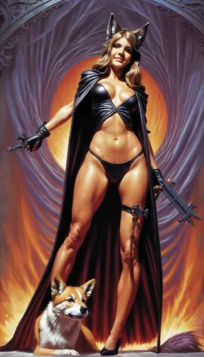 sorceress,fantasy woman,heroic fantasy,cat warrior,huntress,female warrior,evil woman,dark elf,swordswoman,dodge warlock,hard woman,collectible card game,halloween black cat,massively multiplayer onli