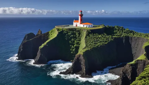 Lighthouse, São Miguel, Azores, Portugal,the azores,azores,acores,nusa penida,petit minou lighthouse,north island,electric lighthouse,reunion island,samoa,easter islands,northern ireland,canary island