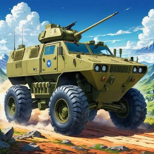 armored personnel carrier,tracked armored vehicle,armored vehicle,lav,tiv,jgsdf,Illustration,Japanese style,Japanese Style 03