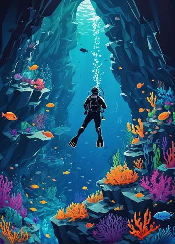 scuba,scuba diving,underwater background,aquarium,underwater diving,aquanaut,undersea,ocean floor,under the sea,diver,deep sea diving,exploration of the sea,under the water,underwater landscape,underwater world,coral reef,freediving,the bottom of the sea,ocean underwater,aquatic,Unique,3D,Isometric