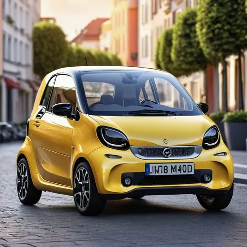 smart fortwo,car smart eq fortwo,renault twingo,smartcar,volkswagen up,city car,opel adam,tata nano,small car,subcompact car,opel record p1,citroën nemo,yellow car,adam opel ag,citroën ami,fiat cinquecento,fiat fiorino,kia picanto,chevrolet spark,electric mobility,Photography,General,Realistic