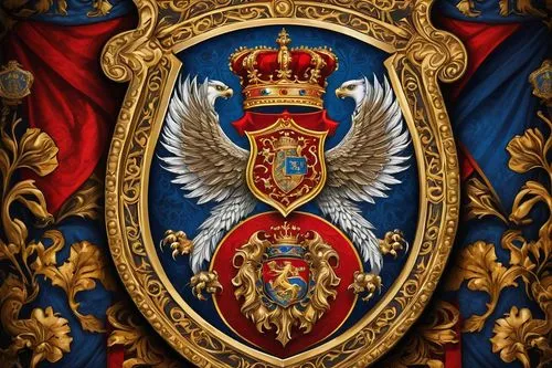 orders of the russian empire,heraldic,national coat of arms,the czech crown,monarchy,crest,heraldry,coat of arms of bird,romanian orthodox,coat of arms,serbia,royal crown,czechia,heraldic shield,coat arms,national emblem,heraldic animal,coats of arms of germany,prince of wales feathers,royal award,Illustration,Abstract Fantasy,Abstract Fantasy 12