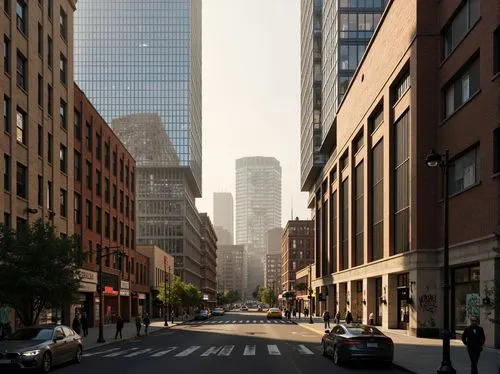 new york streets,berczy,manhattan,city scape,streetscape,tribeca,bostonnais,3d rendering,business district,streetscapes,boylston,cityline,urban landscape,yorkville,street view,financial district,tishman,5th avenue,newcity,city highway