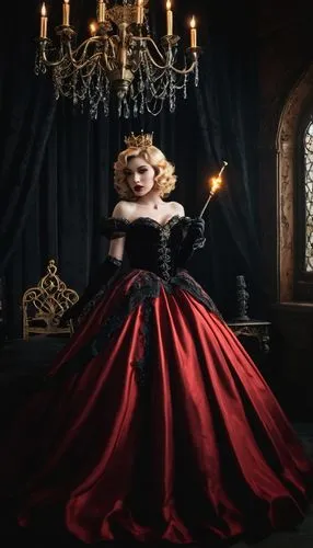 schikaneder,countess,edea,queen of hearts,emperatriz,mezzosoprano,habanera,cinderella,red gown,gothic portrait,carmilla,volturi,narcissa,lady in red,herodias,boudria,vampire lady,evanna,dracula,mdna,Conceptual Art,Fantasy,Fantasy 15