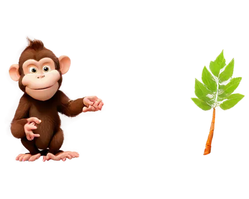 Monkey family, 3 members, father mother baby, playful, mischievous, curious, furry brown skin, bright inquisitive eyes, varied facial expressions, detailed fingers and toes, tropical tree branch setti