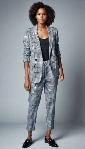 menswear for women,woman in menswear,pantsuit,men's suit,plus-size model,suit trousers,chequered,women's clothing,navy suit,checkered,blue checkered,the suit,one-piece garment,ladies clothes,women clothes,checkerboard,plus-size,jumpsuit,checkered floor,business woman,Photography,General,Realistic