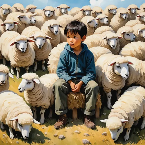 counting sheep,flock of sheep,the sheep,a flock of sheep,shepherd,the good shepherd,good shepherd,east-european shepherd,sheep portrait,sheep,shepherds,wool sheep,sheep-dog,wild sheep,sheared sheep,sheeps,sheep shearer,sheep knitting,male sheep,the black sheep,Illustration,Paper based,Paper Based 07