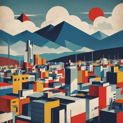 sedensky,bauhaus,blohowiak,locomotiv,metropolis,travel poster,Art,Artistic Painting,Artistic Painting 43