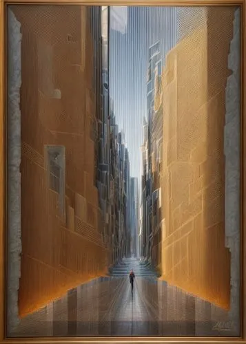 framing square,narrow street,golden frame,copper frame,pedestrian,parallel worlds,klaus rinke's time field,passage,framed paper,gold frame,square frame,morning illusion,lane delimitation,city scape,vi